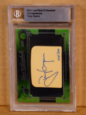 2011 LEAF BEST OF BASEBALL CUT SIGNATURES TONY GWYNN 724/900