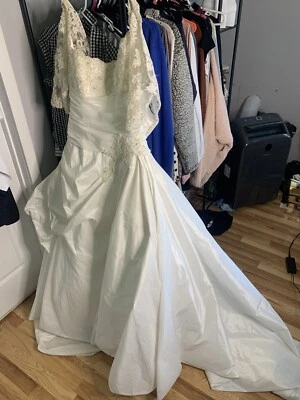 Womens, White, Size 10, Wedding Dress - Image 1 of 4