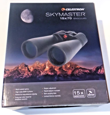 Celestron SkyMaster 15x70 Binoculars 71009 w Carrying Case  Astronomy - Image 1 of 4