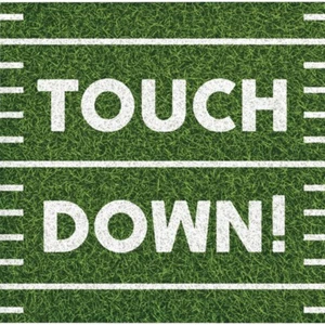 Football Touchdown Paper Disposable Cocktail Beverage Napkins – 16 Count - Bild 1 von 2