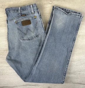 Wrangler Jeans Western Distressed Faded Denim Mens Size 38X34 (Actual 36X31) - Picture 1 of 20