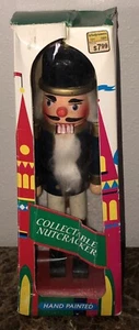 Vintage Blue Nutcracker Handcrafted Wooden 12” Walgreens Exclusive NEW Boxed - Picture 1 of 3