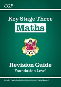 KS3 Maths Study Guide Foundation Level with Answer Key Stage 3 CGP 2025 X - Picture 1 of 15