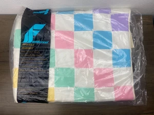 Vintage Fieldcrest 100 % Creslan Acryl rosa und blau Decke 80 x 90 Stil 21018 - Bild 1 von 4