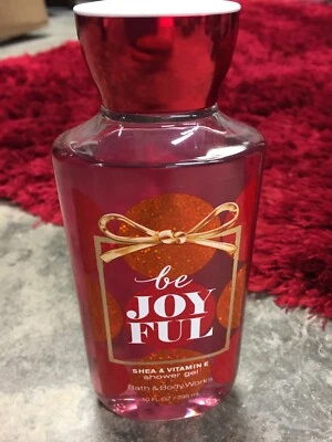 BATH & AND BODY WORKS 8 OZ BOTTLE OF "BE JOYFUL" SHOWER GEL W/ SHEA & VITAMIN E - Image 1 of 3