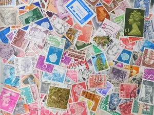 STAMP WOLD WIDE 2500pc lot off paper philatelic collection used - Picture 1 of 6