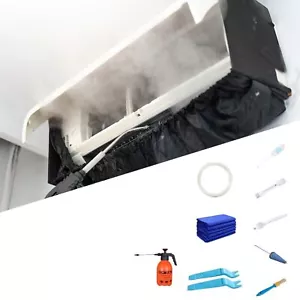 Kit Cubierta Aire Acondicionado con Herramientas Limpias Impermeable Bolsa Protección Antipolvo 110cm - Imagen 1 de 13