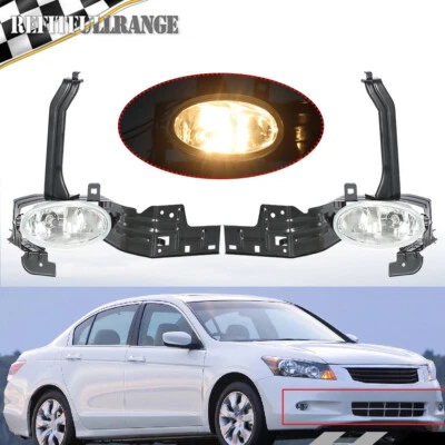 For Honda Accord 2008-2009-2010 Pair of Fog Lights Bumper Lamp w/Wiring Kits - Изображение 1 из 4