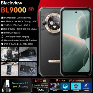 Unlocked Blackview BL9000 5G Rugged Android Phone Waterproof 512GB 120Hz Mobile - Bild 1 von 16