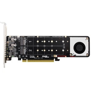 PCIe 4.0 X16 to M.2 M-key NVMEx4SSD RAID Expansion Card Adapter 4 x 32Gbps Kits - Picture 1 of 5