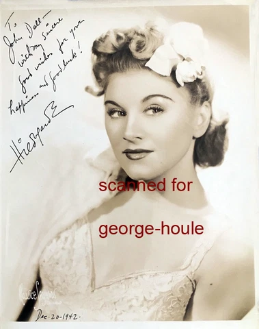 HILDEGARDE - PHOTOGRAPH - SIGNED  - 1942 - JOHN DALL Cover
