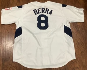 Majestic Cooperstown New York Yankees Yogi Berra 8 Jersey Mens XL - Picture 1 of 17