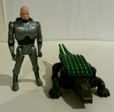 Masterbotix crocodile alligator Robocop lot 2 vintage action figure toys 1990s