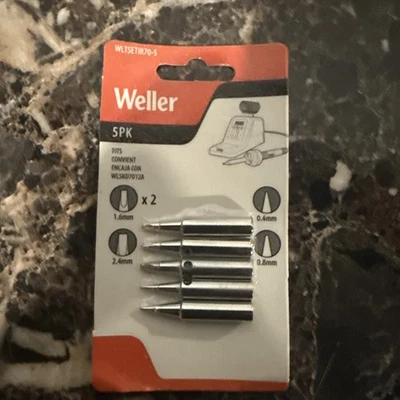 Weller 5 предметов ассортимент паяльных наконечников набор WLTSETIR70-5 для 70 Вт для WLSKD70 - Изображение 1 из 4