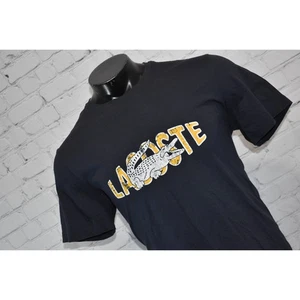 Lacoste T-Shirt Mens Size US Medium EUR 5 Blue Cotton Short Sleeve Alligator - Picture 1 of 6