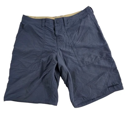 Pantalones Cortos de Senderismo Patagonia Para Hombres 32 Ligeros Aire Libre Azul Marino Activo Foto 1 de 4