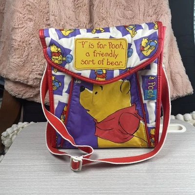 Bolso de Mano Winnie the Pooh Bebé Biberón Pañales Disney Mojado De Colección Púrpura Foto 1 de 4