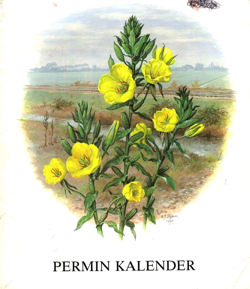 PERMIN KALENDER 1984 Plants & Flowers Cross Stitch Patterns RARE FIND - Image 1 of 2