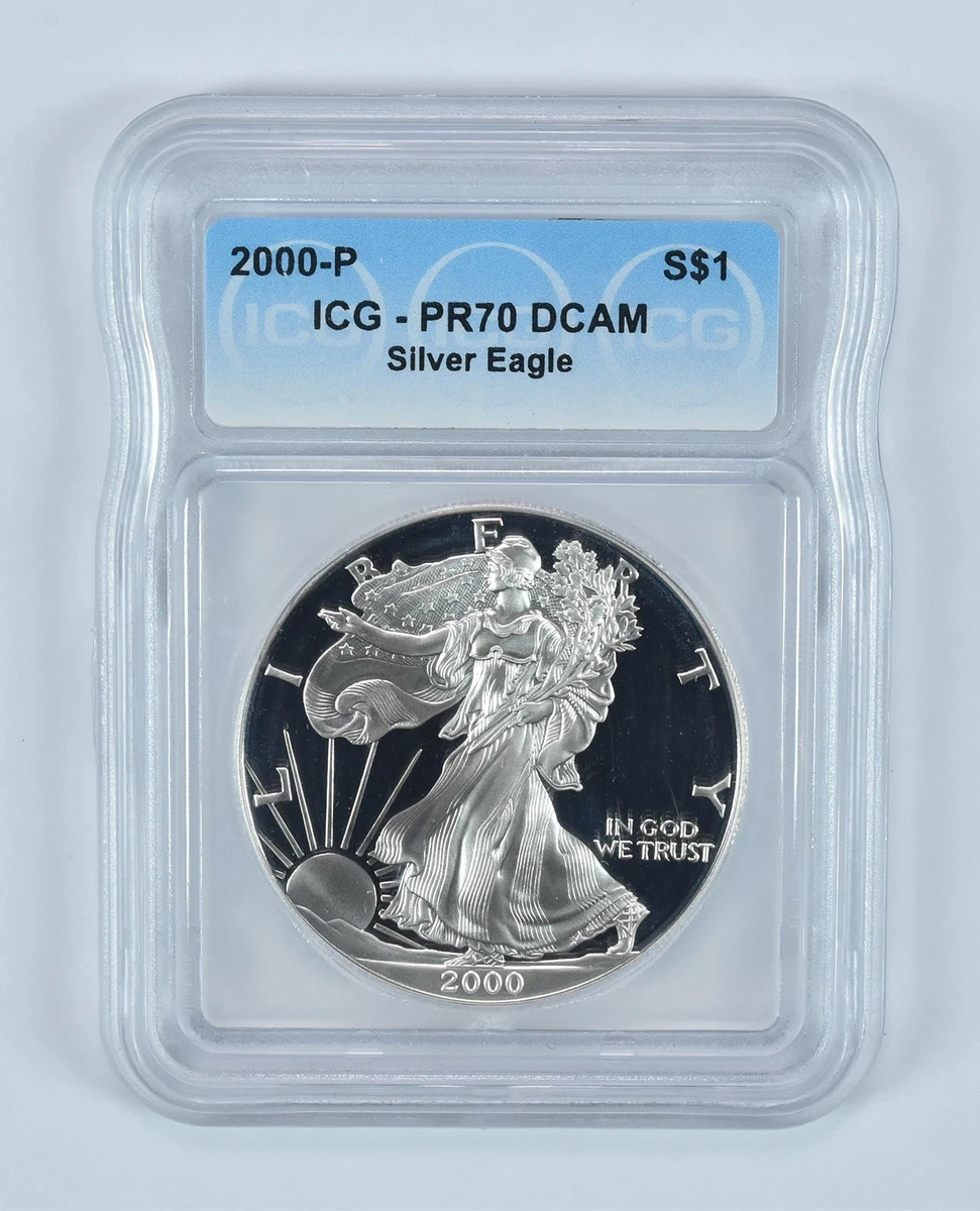 American Eagle PR 70 Graded 2000 Silver Bullion Coins for sale | eBay