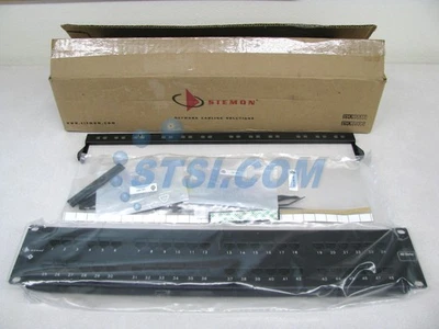 Siemon HD6-48 48-Port Cat6 Network Patch Panel, Flat 2U Black NEW SEALED ~STSI - Image 1 of 4