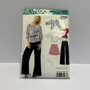 New Look 6816 UNCUT Sewing Pattern, Misses' Top, Skirt, & Pants, Size 10-22 - Picture 1 of 2
