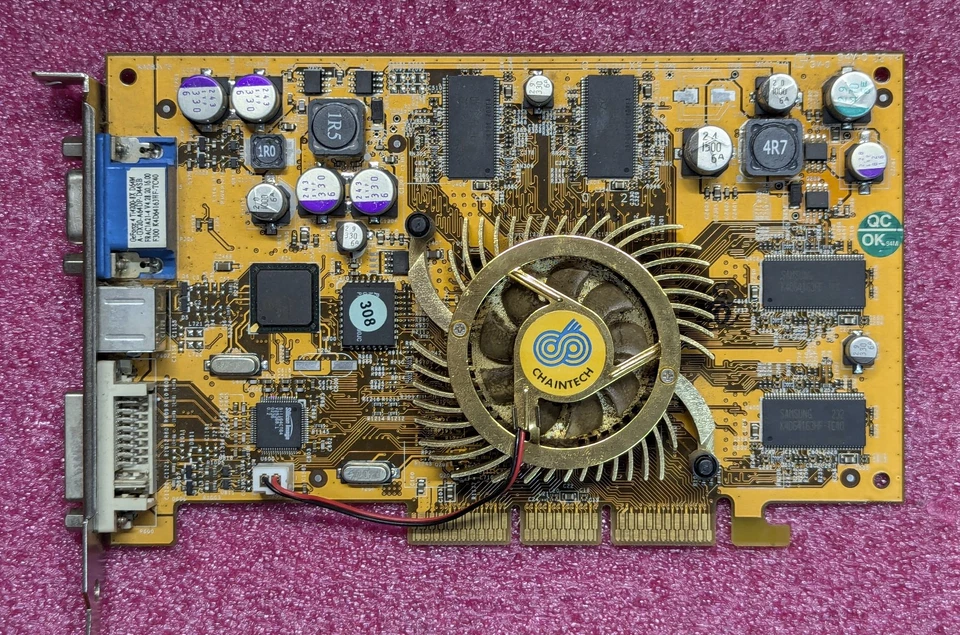 Chaintech NVIDIA GeForce 4 Ti4200-8X D64M AGP Graphics Card - Image 1 of 4