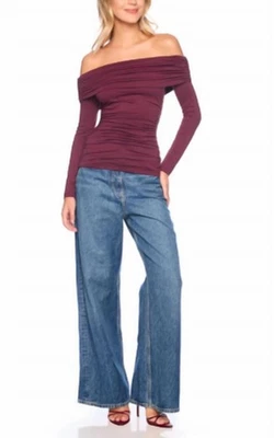 Top Susana Monaco Fuera del Hombro Reunido Talla S Foto 1 de 4