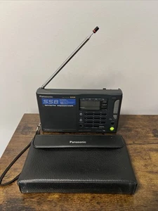 Panasonic RF-B45 SSB tragbares Kurzwellenradio mit Ledertasche, GETESTET & FUNKTIONIERT! - Bild 1 von 8