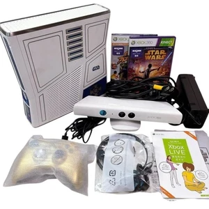 Microsoft Xbox 360 S Star Wars Kinect Edición Limitada Probado s1408M - Imagen 1 de 10