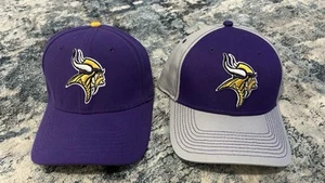 Lot Of 2 NWOT Minnesota Vikings Vintage Hats Caps - Picture 1 of 9