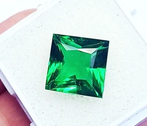 Tsavorite Natural Garnet Green Princess Cut 9-11 Ct Loose Gemstone EGL Certified - Picture 1 of 8