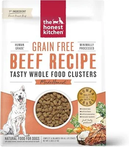 Whole Food Clusters Grain Free Beef Dry Dog Food 5 lb Bag - Picture 1 of 9