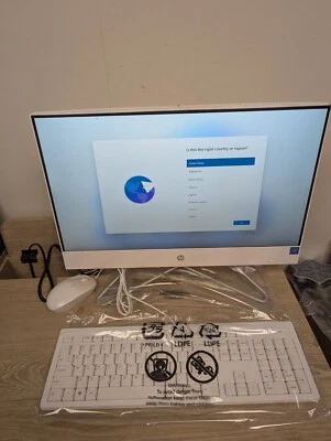 HP All-In-One Desktop 22-DD0224 21.5" Intel Celeron J4025 475GB - White - Image 1 of 4