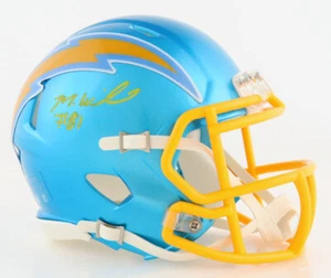 MIKE WILLIAMS SIGNED LOS ANGELES CHARGERS FLASH SPEED MINI HELMET BECKETT - Picture 1 of 1