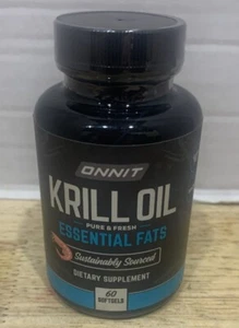 ONNIT Antarctic Krill Oil - 1000mg Per Serving - No Fishy Smell Or Taste - Picture 1 of 2
