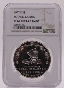 NGC 1997-P PF69 Ultra Cameo Botanic Garden Commemorative Dollar [023GRA] - Picture 1 of 4