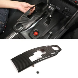 Real Carbon Fiber Central Control Shift Gear Panel Cover Trim For Nissan GTR R35 - Picture 1 of 10