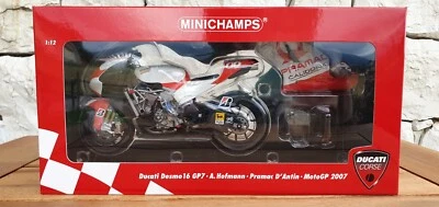 Minichamps  1:12 Ducati Desmo 16 GP7 Alex Hofmann MotoGP 2007 122 070066 - Immagine 1 di 4