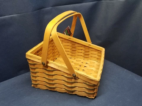 Vintage Collector's Basket with Handles by Crazy Mountain New with Original Tag Cover