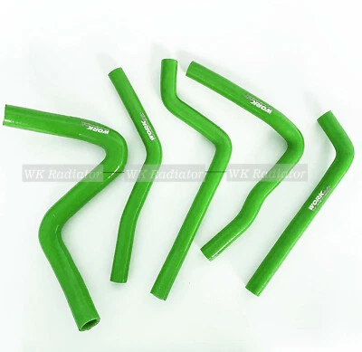 Tubos de manguera de radiador de silicona para Kawasaki KX250 KX 250 1990 1991 1992 1993 verde Foto 1 de 4
