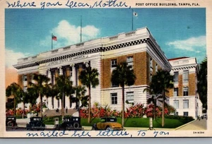 Tampa Florida Post Office Building Vintage Postcard  - Picture 1 of 2