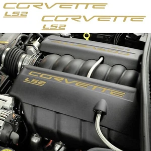 2005-2007 Corvette LS2 Fuel Rail Lettering Kit Yellow - Bild 1 von 2