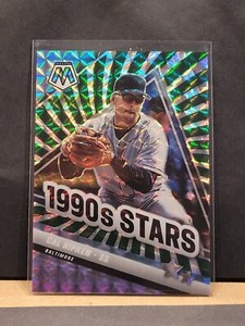 2022 Panini Mosaic Cal Ripken Jr 1990s Stars FOTL Green SSP 5/12 Orioles 
