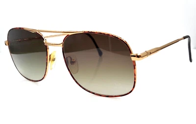 Винтажные металлические солнцезащитные очки BerDel Bradley черепаховые золотистые пилотные Италия с новыми линзами! - Изображение 1 из 4