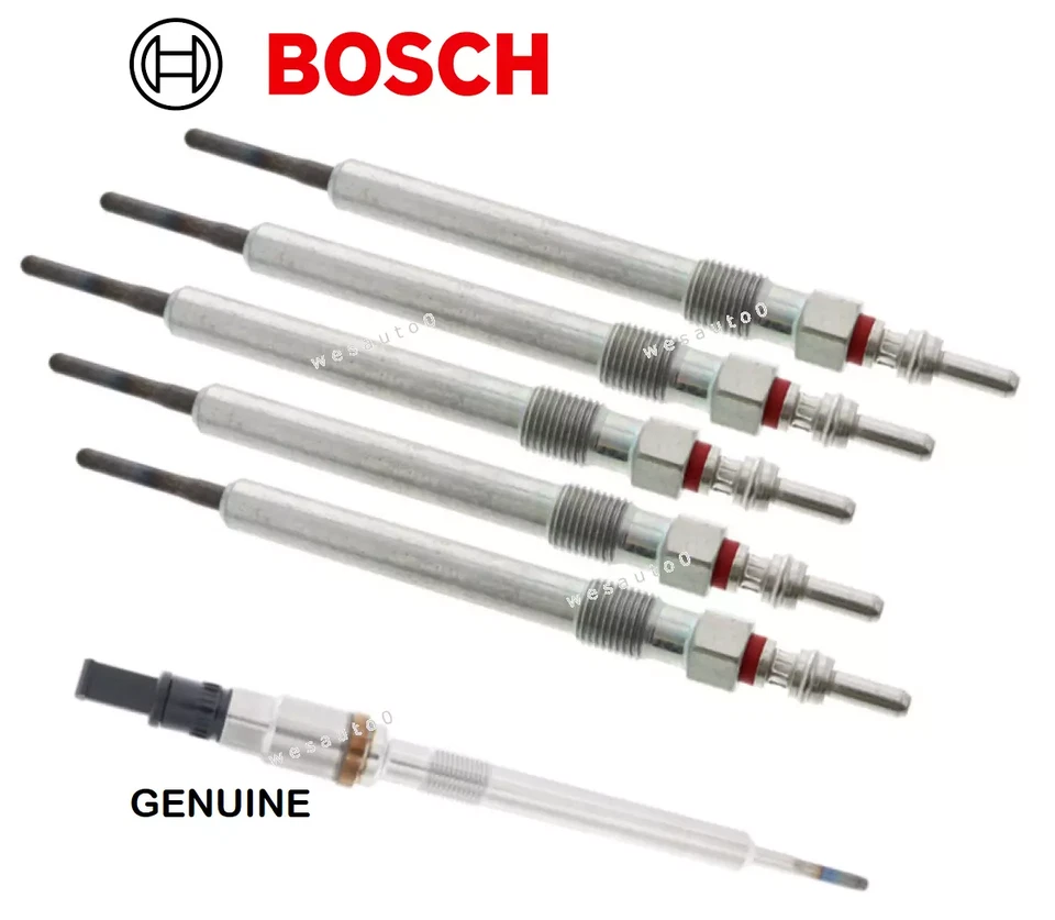 5 Glow Plug & 1 Glow Plug w/ Sensor Set OEM for Audi Q7 TDI / VW Touareg TDI - Image 1 of 1
