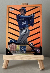 FREDDY FERMIN 2023 Topps Update RC Orange & Black Foil Halloween US114 KC Royals