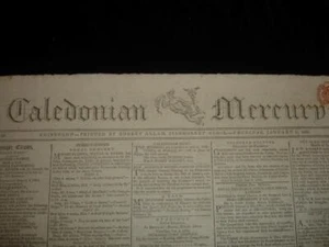 1806 Caledonian Mercury Antico Giornali Lord Nelson Interesse Circo Annuncio - Picture 1 of 6