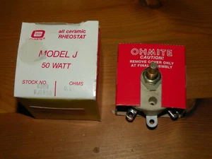 0,5 Ω (OHM) 50 Watt Ohmit Keramik Rheostat 0308 RJSR50 Modell J - Bild 1 von 5