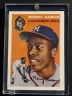 HENRY AARON MILWAUKEE BRAVES 1991 TOPPS PROMO LIMITED 1954 ROOKIE BASEBALL CARD. rookie card picture