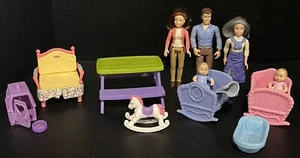 Lote De Muñecas Y Muebles Fisher Price My Loving Family De Colección ***LEER Descripción - Imagen 1 de 15